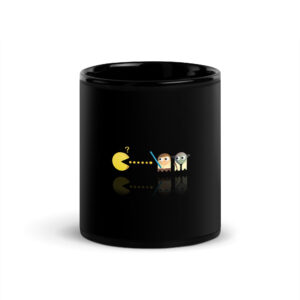 Pac Wars Black Glossy Mug